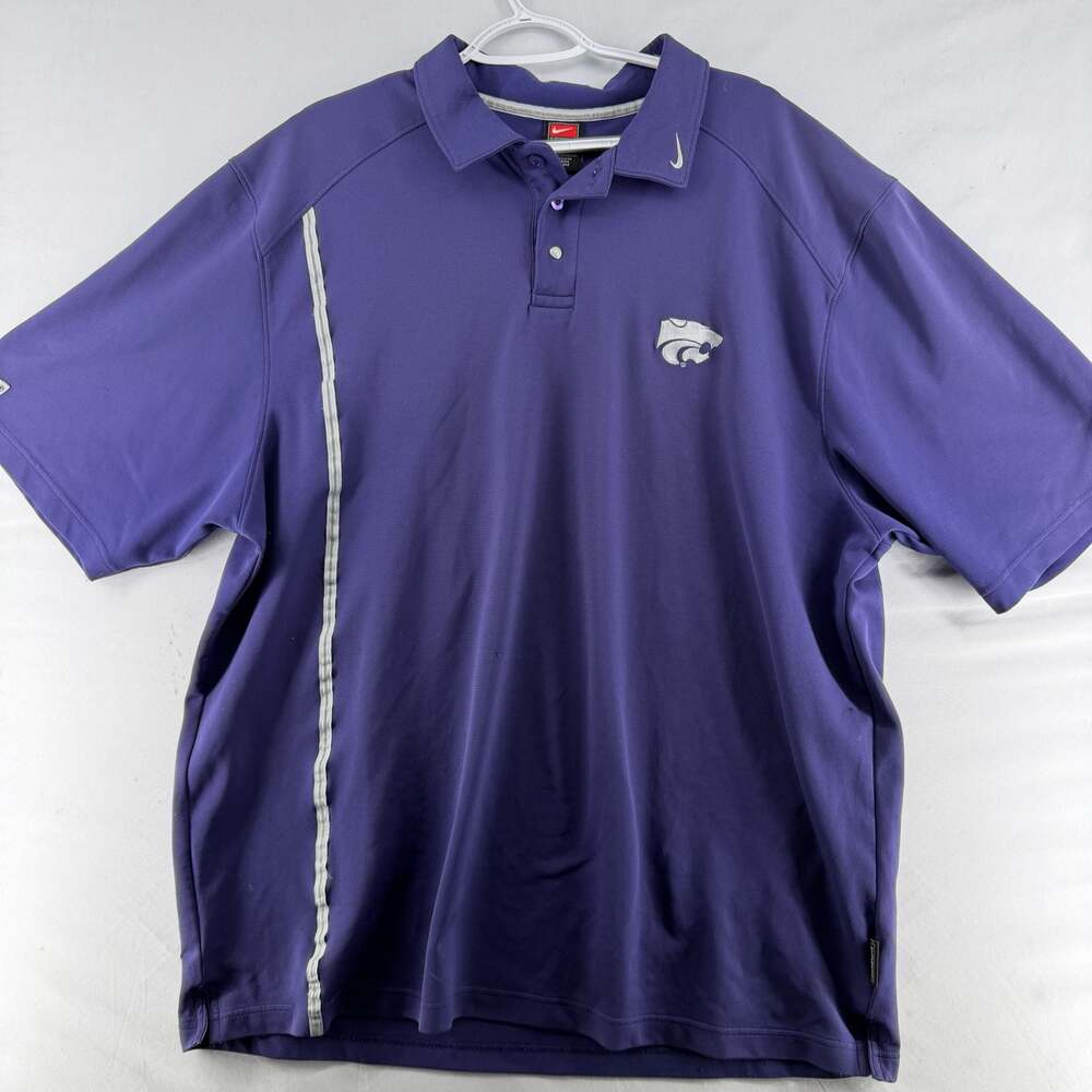 1439 Nike Dri-Fit Kansas State Wildcats Golf Polo Shirt, XXL